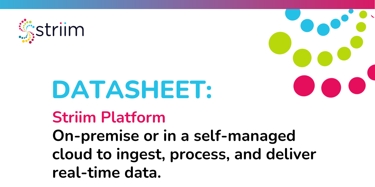 striim platform datasheet-1